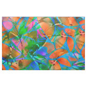 Floral Abstract Glas in lood Stof (Fat Quarter)