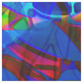 Floral Abstract Glas in lood Stof (Close Up)