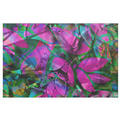 Floral Abstract Glas in lood Stof (Fat Quarter)