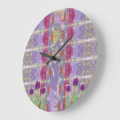 Floral Abstract Grote Klok (Hoek)