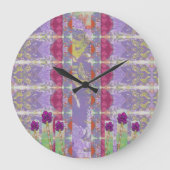 Floral Abstract Grote Klok (Voorkant)