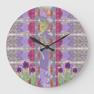 Floral Abstract Grote Klok