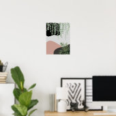 Floral Abstract Kunstminimalistisch modern uit het Poster (Thuiskantoor)