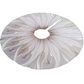 Floral, Abstract moderne pasteelbloem fractal art Kerstboom Rok (Gekanteld)