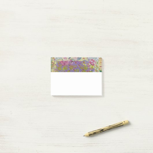 Floral Abstract Post-it® Notes (Op bureau)