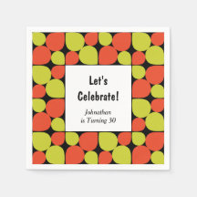 Floral Abstract Retro Patroon Aangepaste verjaarda