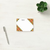Floral Abstract Retro Patroon Post-it® Notes (Kantoor)