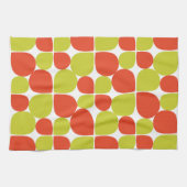 Floral Abstract Retro Patroon Theedoek (Horizontaal)