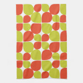 Floral Abstract Retro Patroon Theedoek (Verticaal)