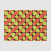 Floral Abstract Retro Patroon Tissuepapier (Voorkant)