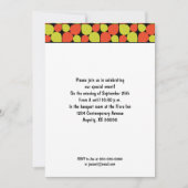 Floral Abstract Retropatroonevenement Kaart (Voorkant)