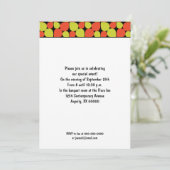 Floral Abstract Retropatroonevenement Kaart (Staand voorkant)