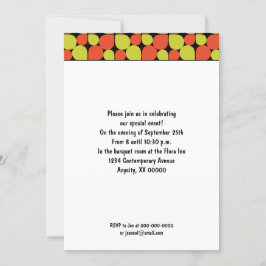 Floral Abstract Retropatroonevenement Kaart