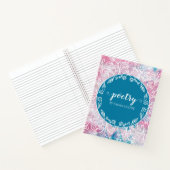 Floral Abstract schilderen, gepersonaliseerd poëzi Notitieboek (Binnen)