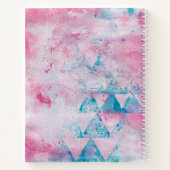 Floral Abstract schilderen, gepersonaliseerd poëzi Notitieboek (Achterkant)