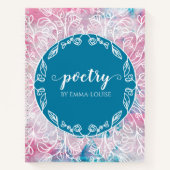 Floral Abstract schilderen, gepersonaliseerd poëzi Notitieboek (Voorkant)