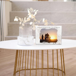 Floral Abstract w/ Bible Verse Custom Photo Block Fotoblokken