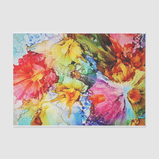 Floral Abstract Weefselpapier Tissuepapier
