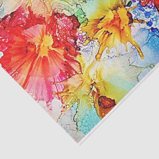 Floral Abstract Weefselpapier Tissuepapier (Detail)