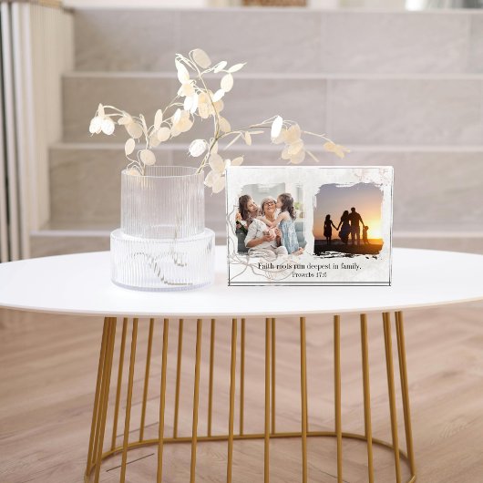 Floral Abstract with Quote & Bible Verse Photo Fotoblokken