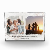 Floral Abstract with Quote & Bible Verse Photo Fotoblokken (Voorkant)