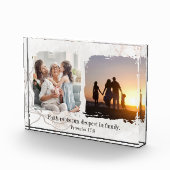 Floral Abstract with Quote & Bible Verse Photo Fotoblokken (Rechts)