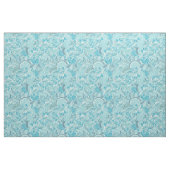 Floral Abstracte Aqua Fabric Stof (Yard (91,4 cm))