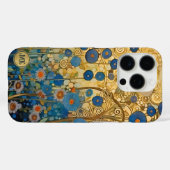 Floral Abstracte Kunst Gouden Monogram Bloemen Case-Mate iPhone Case (Achterkant (horizontaal))