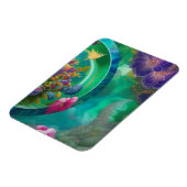 Floral Abstracte tuin Magneet (Linkerzijde)