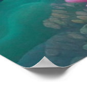 Floral Abstracte tuin Poster (Hoek)