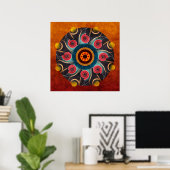 Floral Abstracte Vector Art Print (Thuiskantoor)