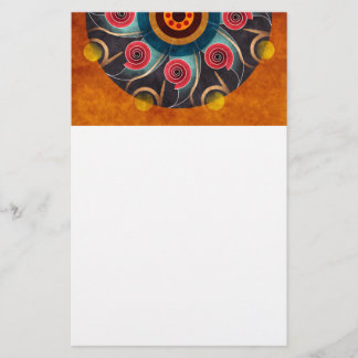 Floral Abstracte Vector Kunstwerk Briefpapier