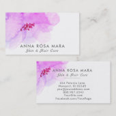 *~* Floral Abstracte Vette legante Waterverf Visitekaartje (Voorkant / Achterkant)