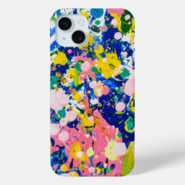 Floral Abstrait Multicolore iPhone 15 Mini Hoesje