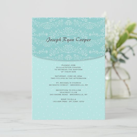 Floral Abundance Uitnodiging (Staand voorkant)