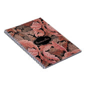  Floral Acanthus Pattern met monogram Notitieboek (Rechterzijde)