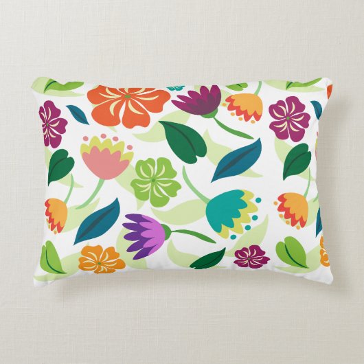 Floral Accent Kussen (Voorkant)