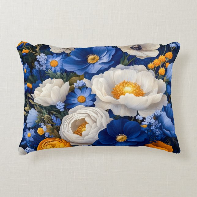 Floral Accent Pillow Accent Kussen (Voorkant)