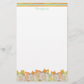 Floral Accented Design Briefpapier (Voorkant)