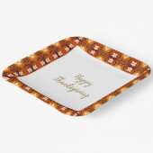 Floral Accented Patterned Papieren Bordje (Gebogen)