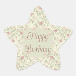 Floral Accented Sheet Ster Sticker