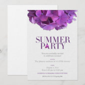 Floral Accents: Uitnodiging voor de zomerpartij (Voorkant / Achterkant)