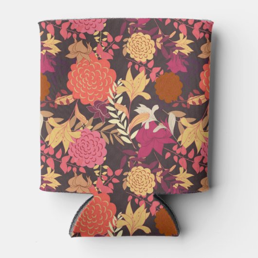 Floral achtergrond 2 blikjeskoeler (Voorkant)