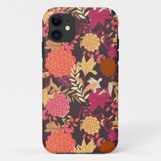 Floral achtergrond 2 Case-Mate iPhone case (Achterkant)
