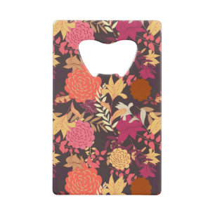 Floral achtergrond 2 creditkaart flessenopener