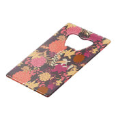 Floral achtergrond 2 creditkaart flessenopener (Achterkant Gekanteld)