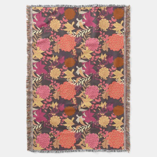 Floral achtergrond 2 deken (Voorkant Verticaal)