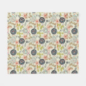 Floral achtergrond 2 fleece deken (Voorkant (Horizontaal))