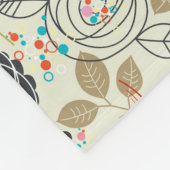 Floral achtergrond 2 fleece deken (Hoek)