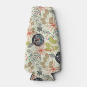 Floral achtergrond 2 flesjeskoeler (Voorkant)